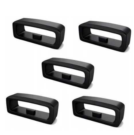 5x Szlufka Do SMARTWATCH Garmin Samsung 22 mm Czarna z wybojem