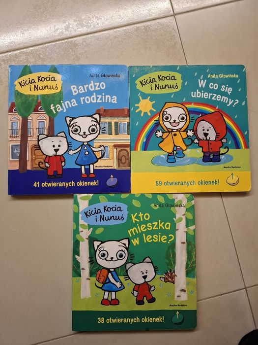 Książeczki Kicia Kocia z otwieranyni okienkami