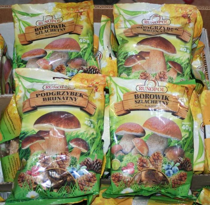Borowik i Podgrzybek susz paczkowany 10x40 gram RUNOPOL
