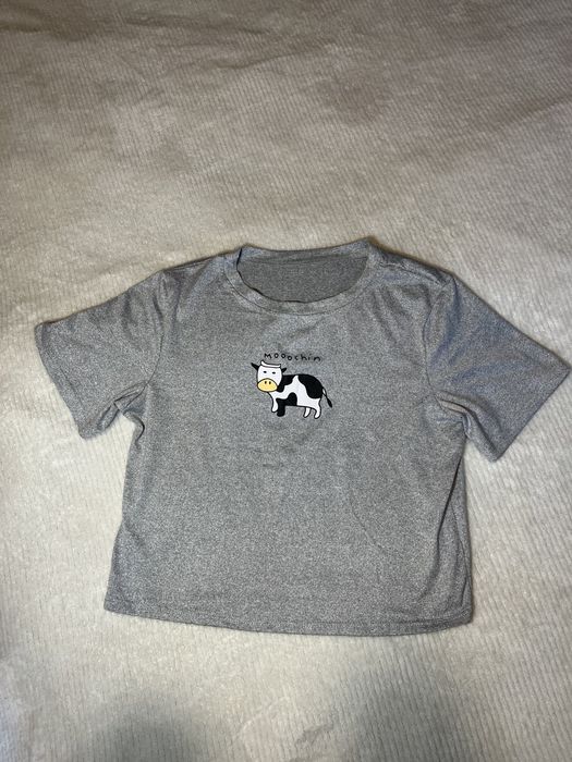 Koszulka od piżamy szara krowa  cow M 38 shein