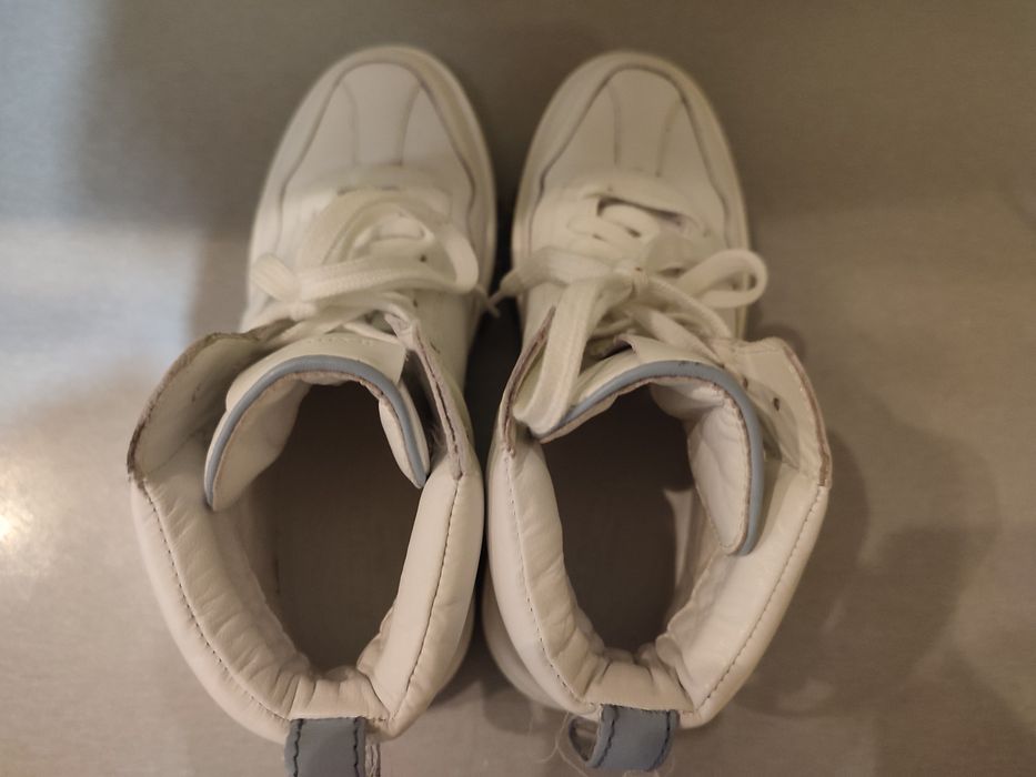 Sneakersy, buty wysokie BADURA r.36 (23 cm) ,całe ze skóry, stan ideal