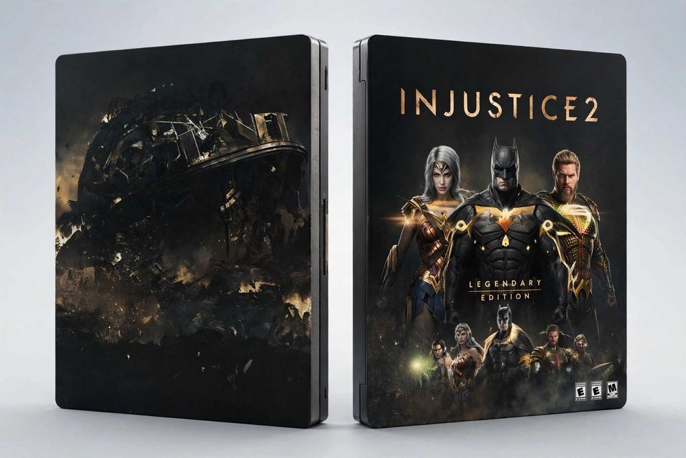 Injustice 2 Legendary Edition para PS4 com Steelbook (caixa metálica) original.