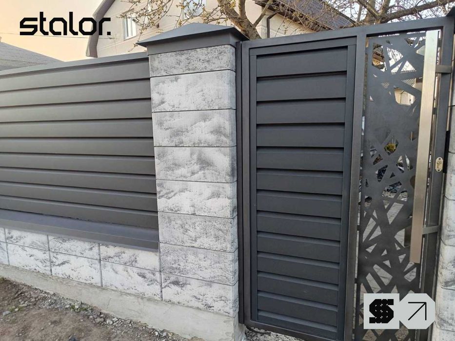 Модульні блоки для паркану|огорожі|забору. Бетонні блоки.