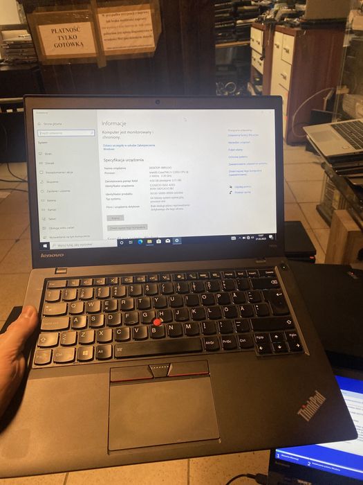 Lenovo t460 i5 256Gb ram 8gb podś.klaw. 2xbat win10 gw