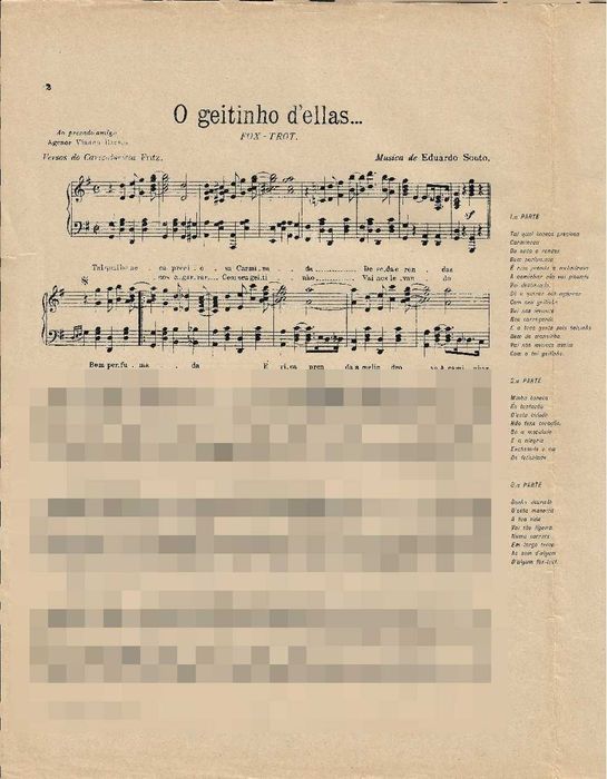 PIANO: 3 Partituras de Fox-Trot de Eduardo Souto
