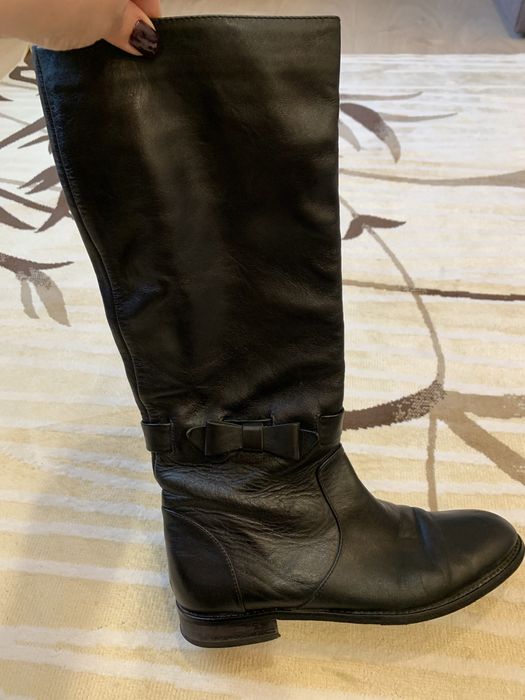 Сапоги кожаные