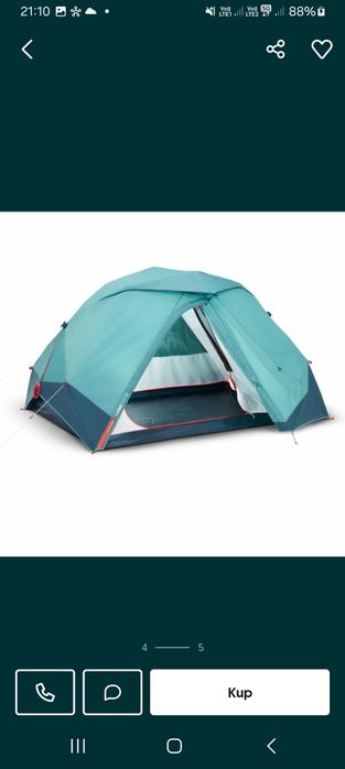 Namiot  quechua  2 seconds rowerowy