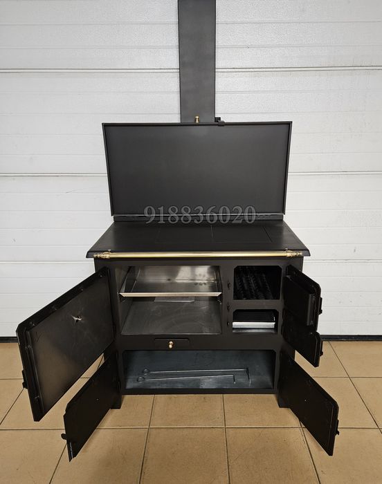 Fogão Lenha Rústico Forno Inox - Novos - Fabrico Nacional