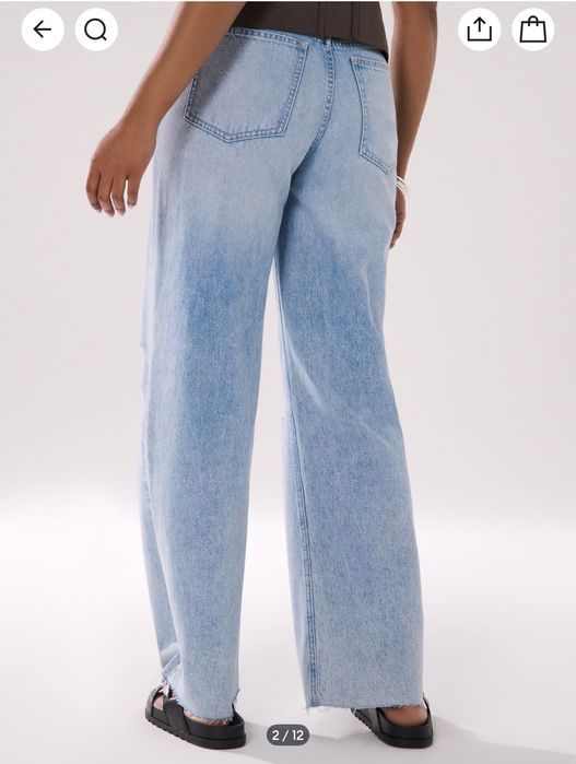 Джинси wide leg із високою талією