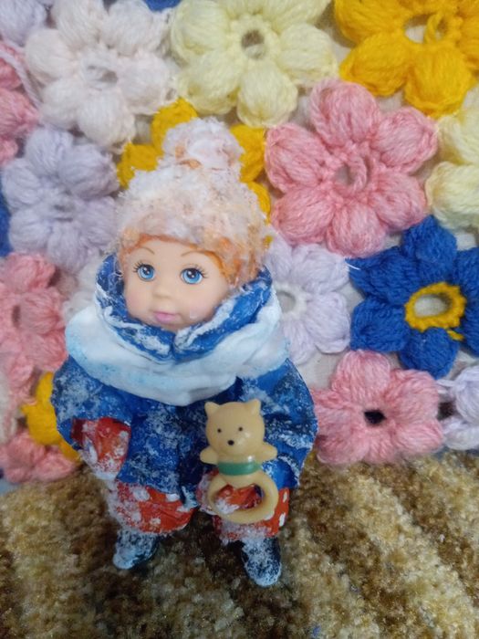 Игрушки из ваты ручной работы.