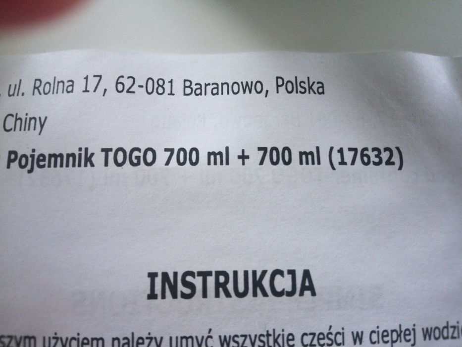 Pojemnik na żywność termos termiczny