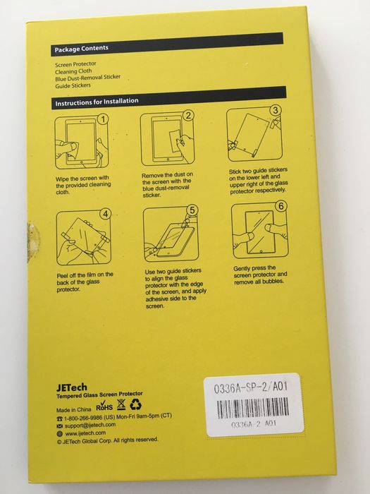 Pelicula vidro ipad mini