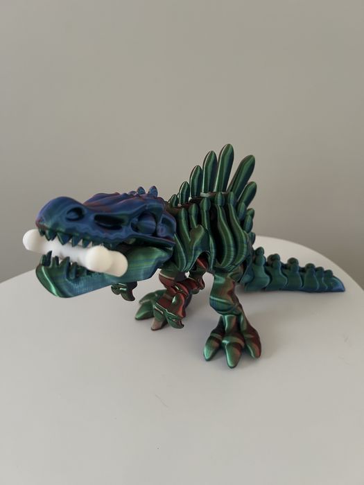 Dinozaur ruchomy, zabawka, wydruk 3d