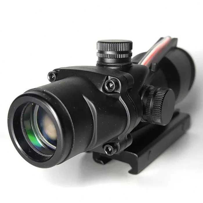 Тактичний приціл TRIJICON ACOG 4x32 з червоною підсвіткою / Тріджикон