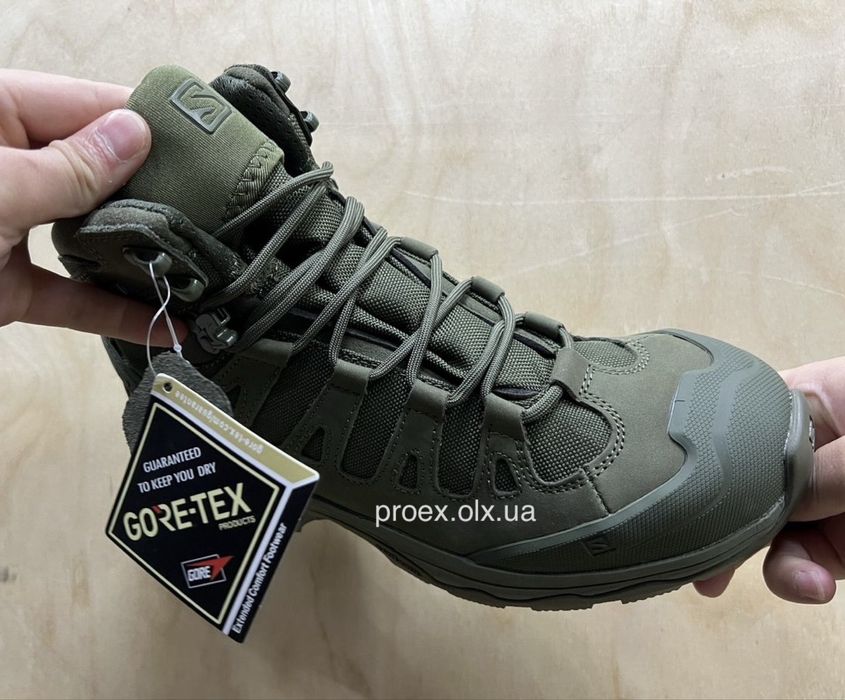 Salomon Quest 4D GTX Olive Gore-Tex | Тактичні берці | Військові черевики ЗСУ | Тактические ботинки Salomon | 42,43