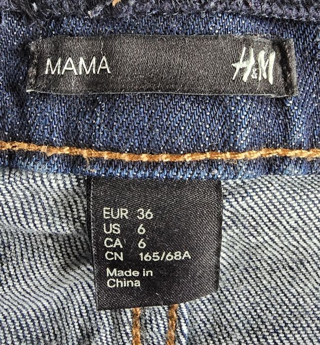 H&M-spodnie ciążowe jeansowe r.38