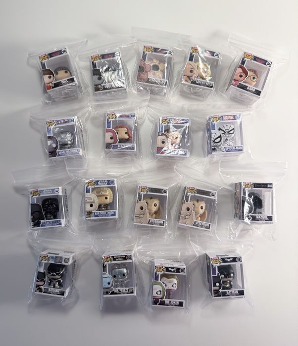Funko Pop, Bitty Pop, Displays e Coleções