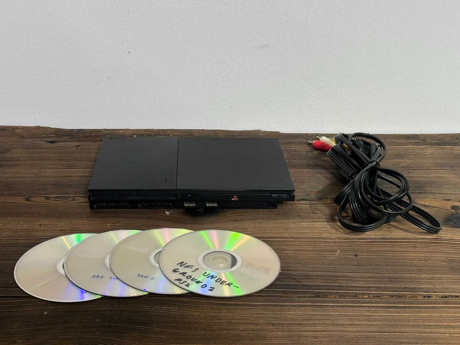 Playstation 2 PS2 Slim - ładna, po serwisie - MODCHIP + NFSU 2, COD, NBA, Wall-e !