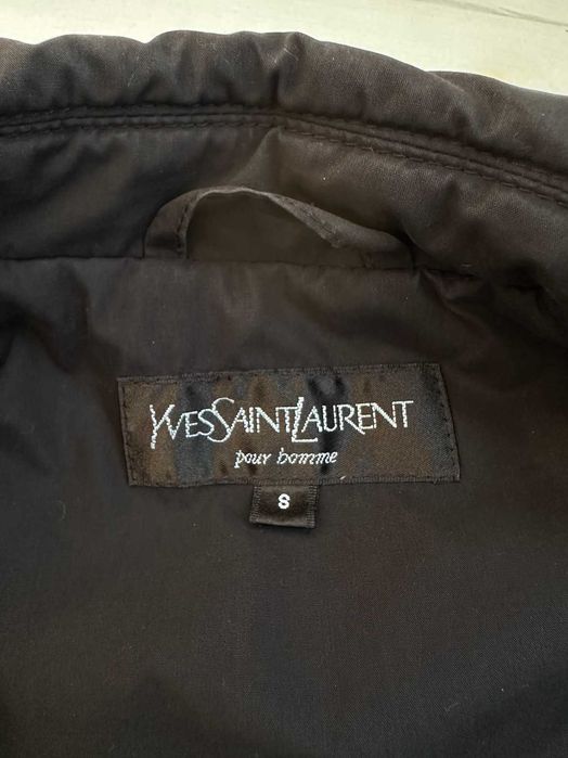 Куртка бомбер харінгтон Yves Saint Laurent Pour Homme YSL розмір S вінтаж чорна
