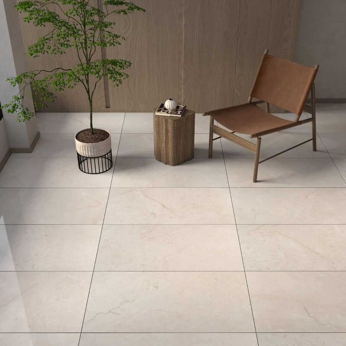 Płytki Marmur Lilia Classic poler/szlif 61x30,5x1,2 cm lub komplet marmurowa płytka  beżowa matowa posadzka ściana łazienka kamień