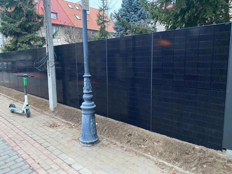 Ogrodzenie PV, Płot Fotowoltaiczny PV z montażem na gotowo