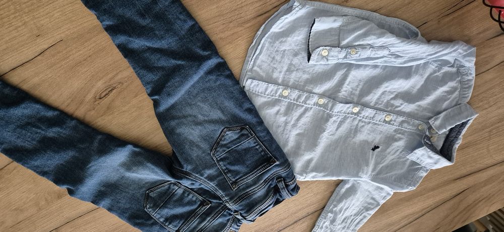 Koszula i jeansy 98-104