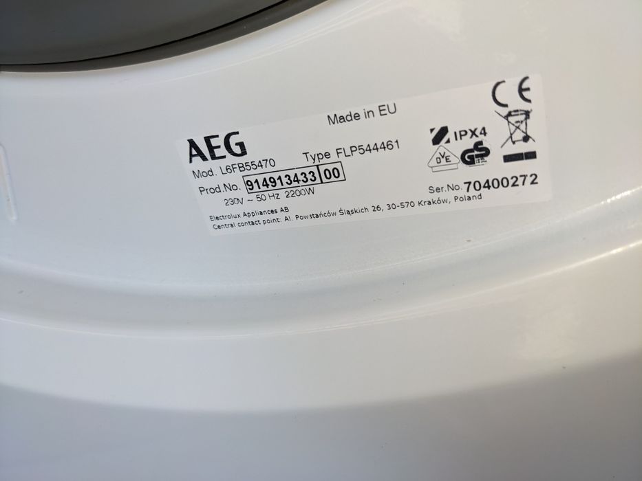 Вузька Пральна машина AEG 7000 series ProSense 1-7kg A+++