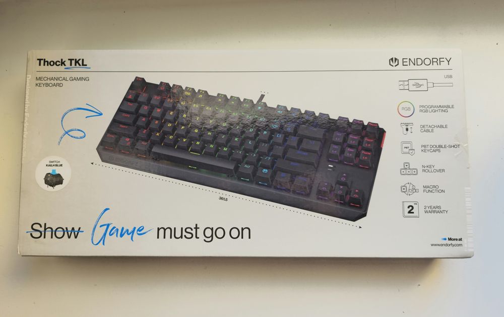 Klawiatura Endorfy Thock TKL Kailh Blue