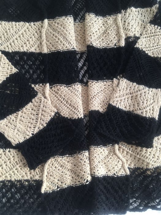 sweter pleciony narzuta kardigan Ralph Lauren S