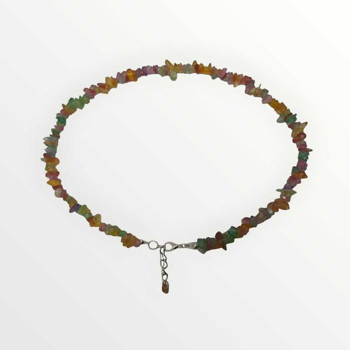 Szklany naszyjnik - multikolor