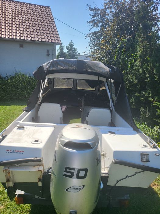 Łódź motorowa Skorpa , silnik Honda 50hk plus przyczepa.
