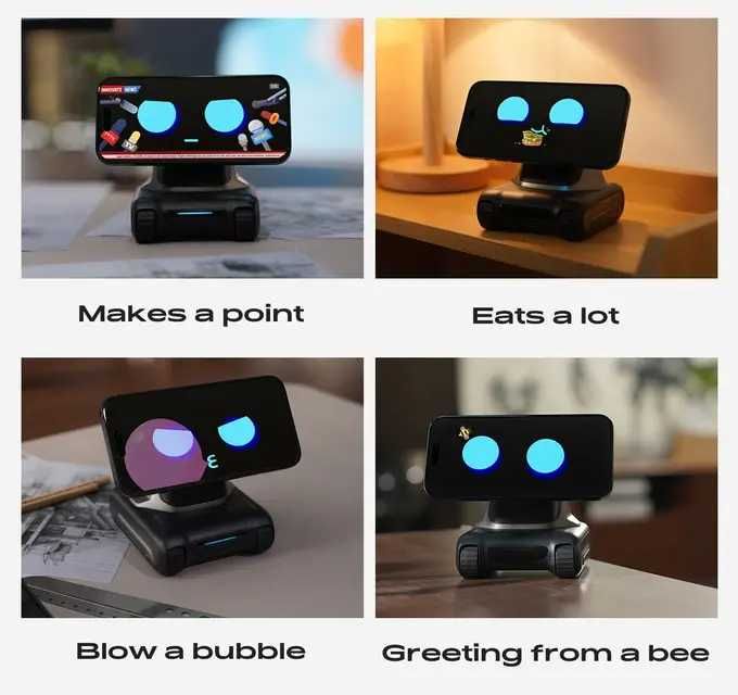 LOOI Robot AI – Asystent Głosowy ChatGPT dla Smartfona, Mini Robot Interaktywny