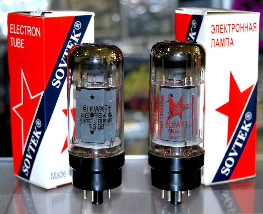 Válvula Sovtek 6L6WXT+ NOS amplificador guitarra made in Russia
