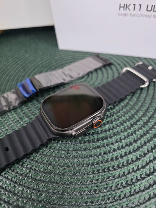 Smartwatch męski HK Ultra3 , AMOLED 2,12” • 2 paski • NOWY