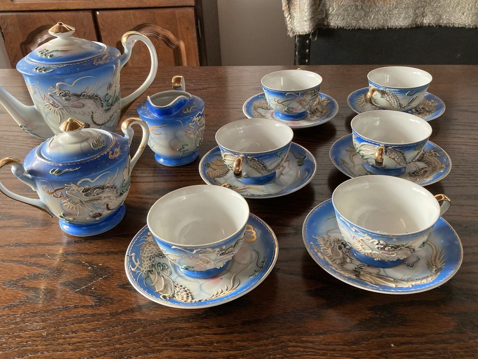 Serviço de chá vintage