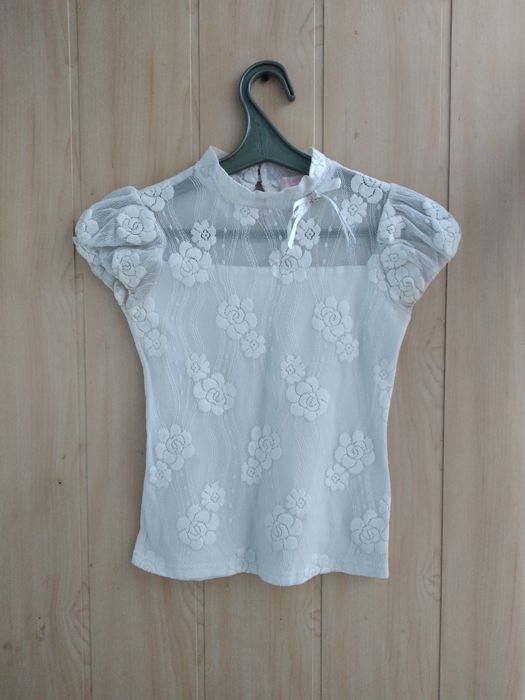 Дитяча біла блузка COLABEAR, ріст 130