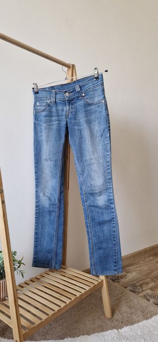 Levi’s 503 | jeansy proste 26x32 | klasyczny niebieski denim