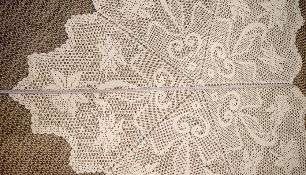 Serweta szydełkowya okrągła