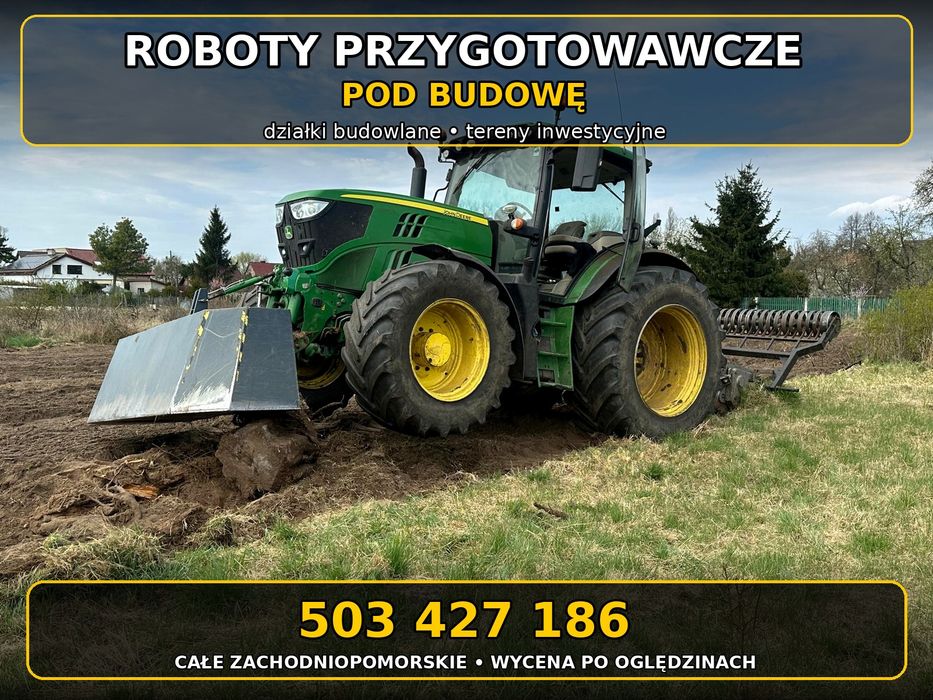Roboty przygotowawcze pod budowę  Karczowanie terenu