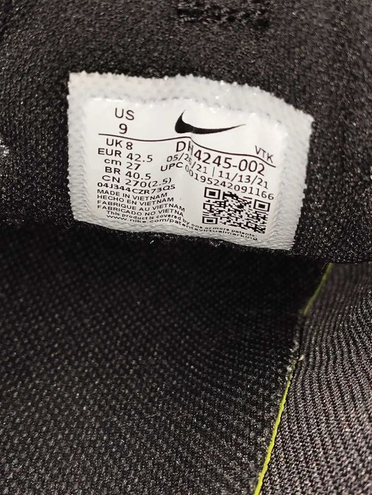 Nike Air Max 2021 Triple Black size 42,5