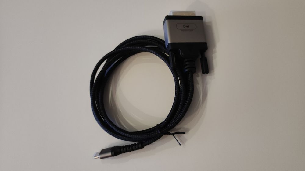 DVI/TYPE C com 2 metros de cabo454612378841272321