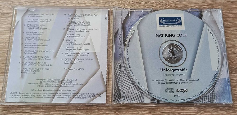 CD Nat King Cole Unforgettable