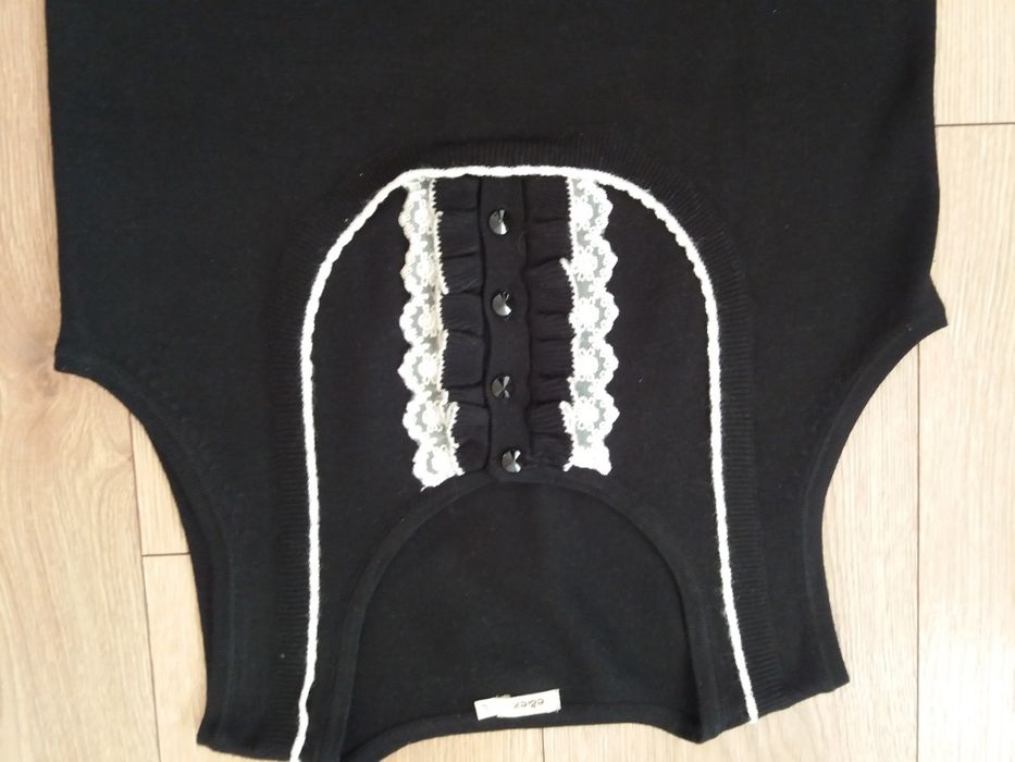 Czarna kamizelka 36 38 M jak nowa