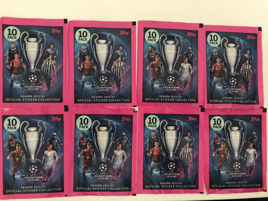 8 saquetas da champions 21/22