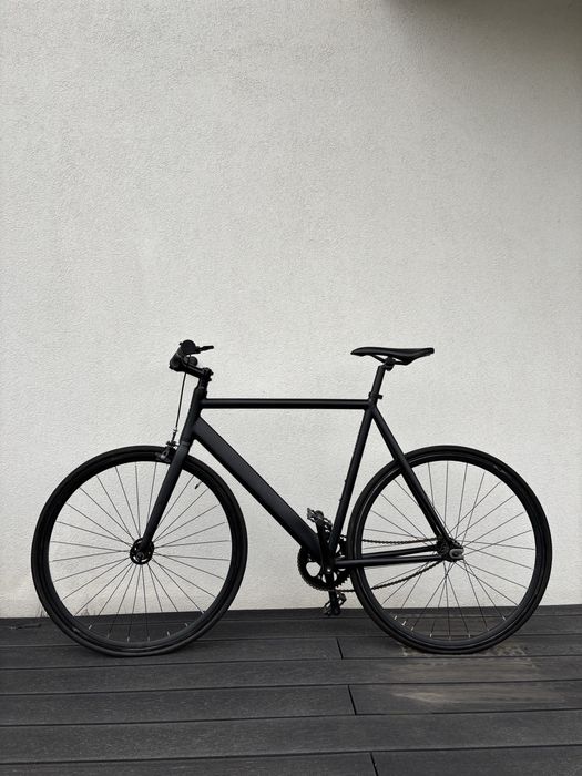 rower singlespeed ostre kolo fixie 6KU Fixed Gear Baanfiets Zwart - 58CM