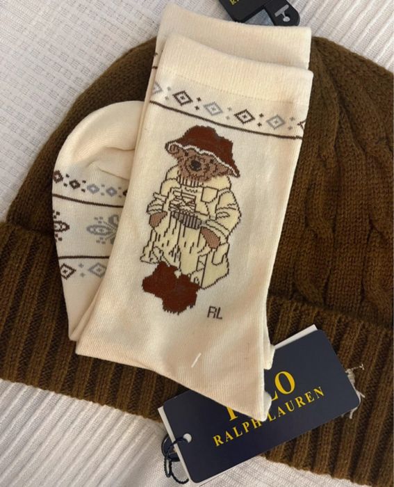 Polo Ralph lauren bear skarpetki mis
