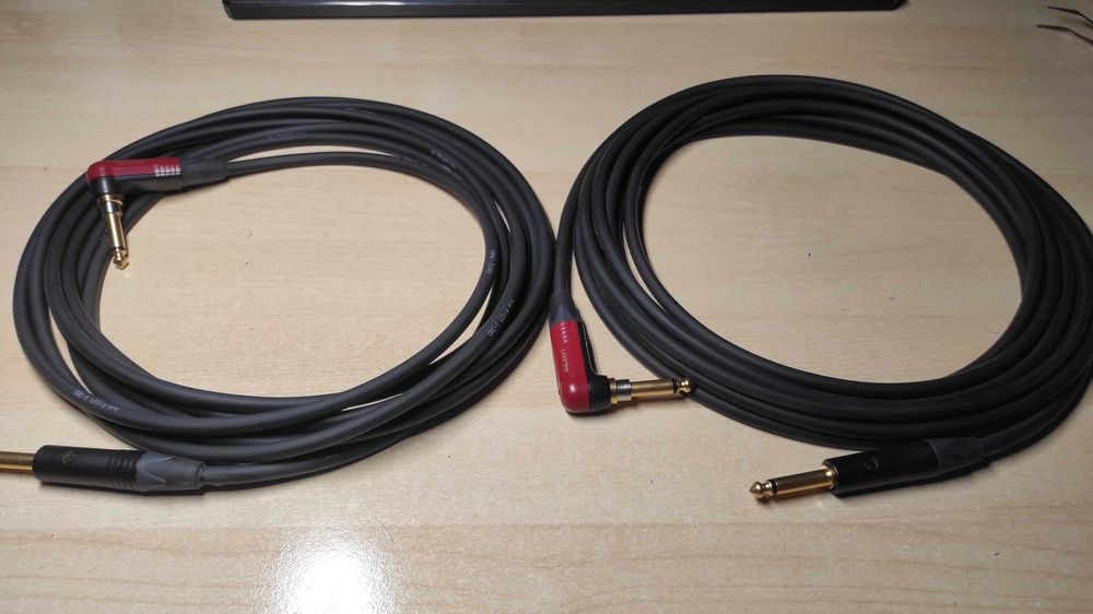 Cabos jack guitarra baixo e instrumentos (Neutrik® Silent, Gotham.ch)