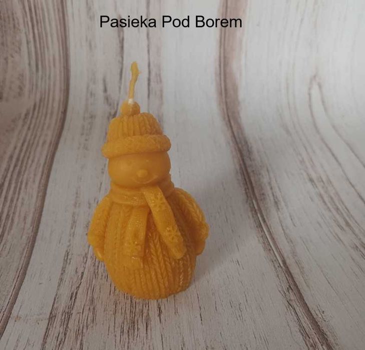 Świeca figurka z wosku pszczelego