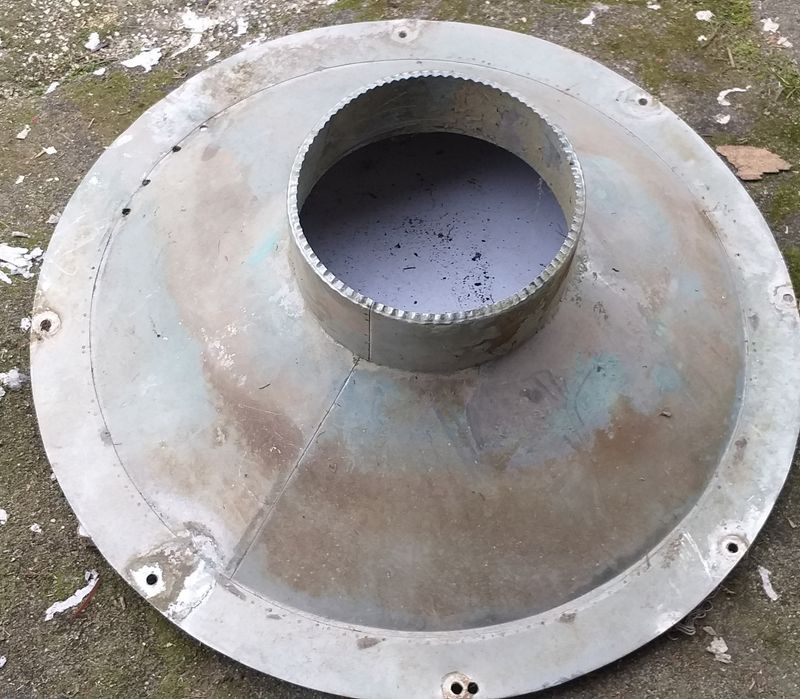 Turbina usada 820 com cone e defletor