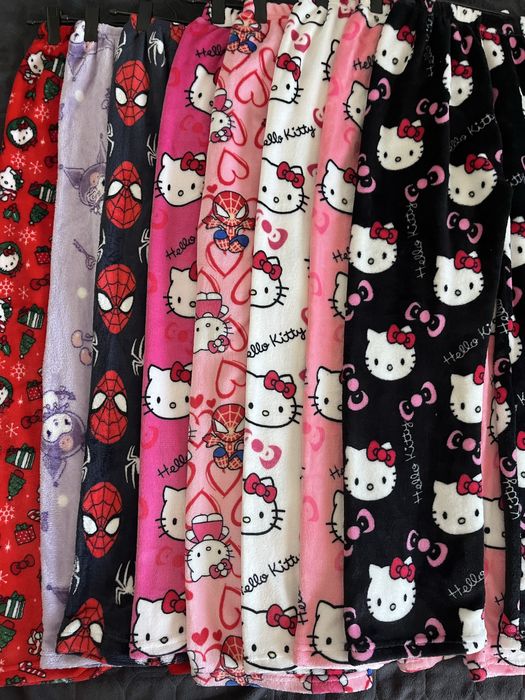Штани Hello kitty на флісі, теплі штани Hello kitty